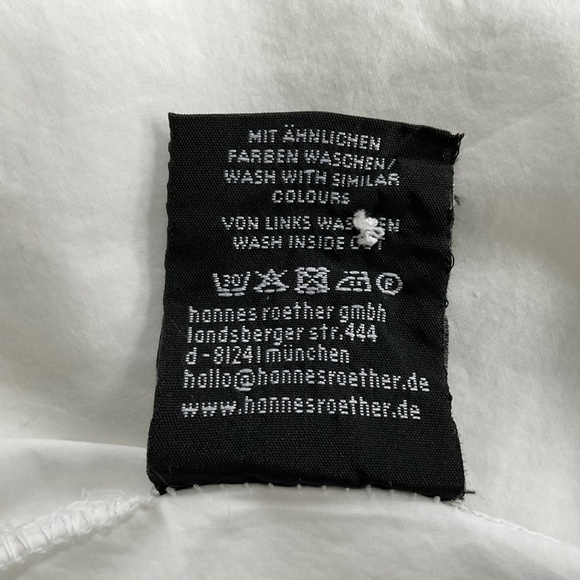 Hannes Roether Avant Garde Shirt 2XL White Button Up Cotton Crinkle Thin Summer - Picture 11 of 11